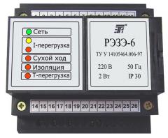 Реле электронное защиты электродвигателей РЭЗЭ-6